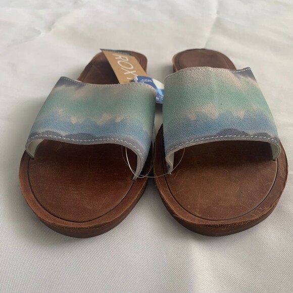 Roxy Women's Sandals Bundle Flip Flop Slides Leather Beach Vacation NWT Sz 9 - Picture 4 of 13